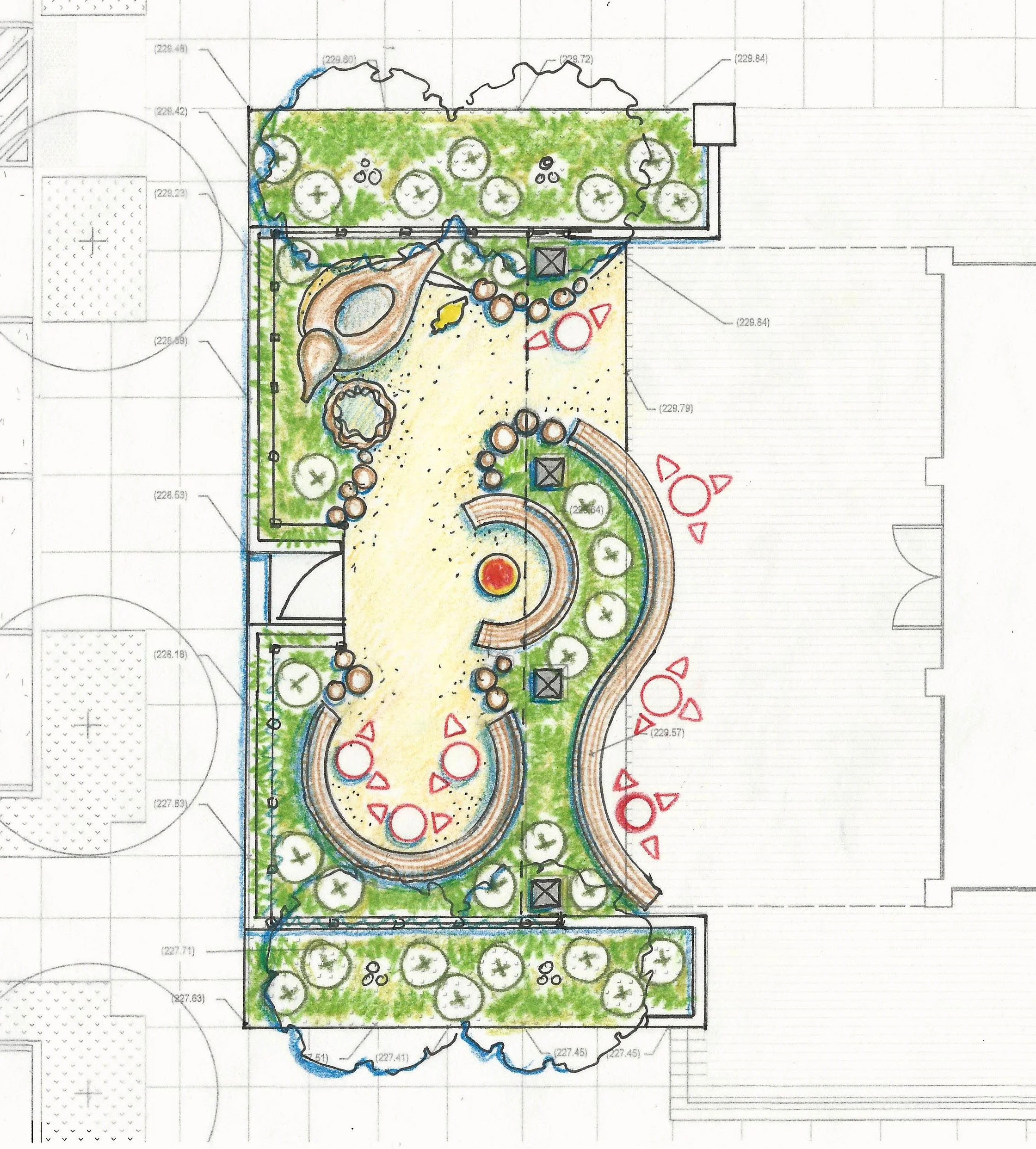 MERCANTILE VILLAGE DUCK SCULPTURE PLAZA — Studio Wild Landscape
